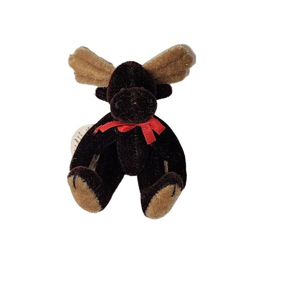 Boyds Bears Wuzzies Talbot F. Wuzzie Jointed Stuffed Moose With Tag - Picture 5 of 5